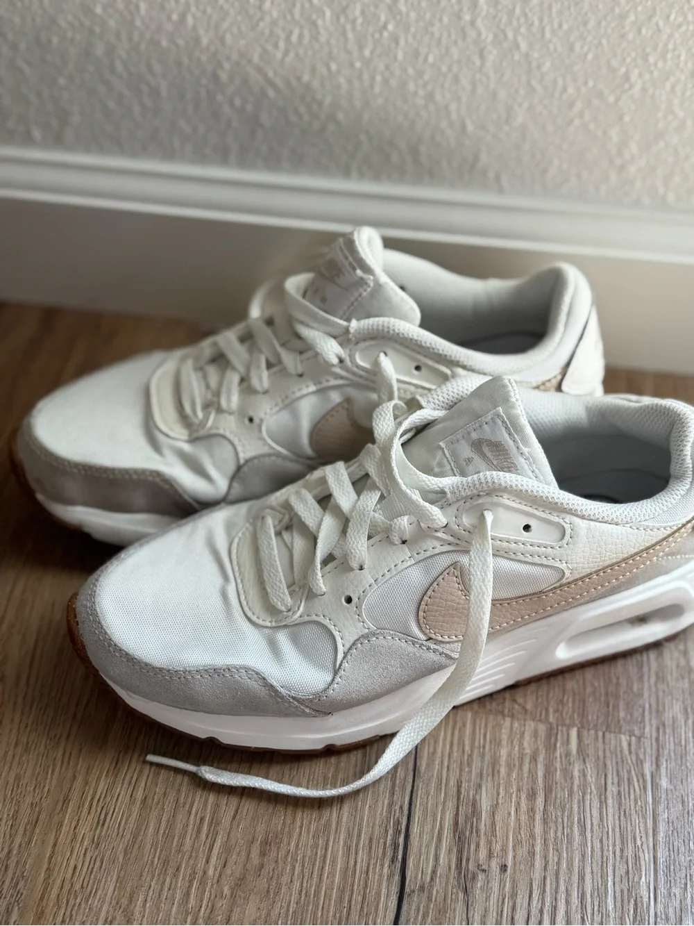 Nike Women’s Air Max Sneakers in White and Gum - Picture 2 of 9